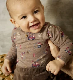 Minymo Body l/æ - Dark Brown Melange