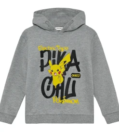 Minymo Hættetrøje - Pokémon - Gråmeleret