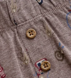 Minymo Natbukser - Dark Brown Melange