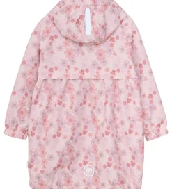 Minymo Regnjakke - PE - Peach Whip m. Blomster