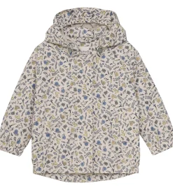 Minymo Regnjakke - PE - Timber Wolf m. Print