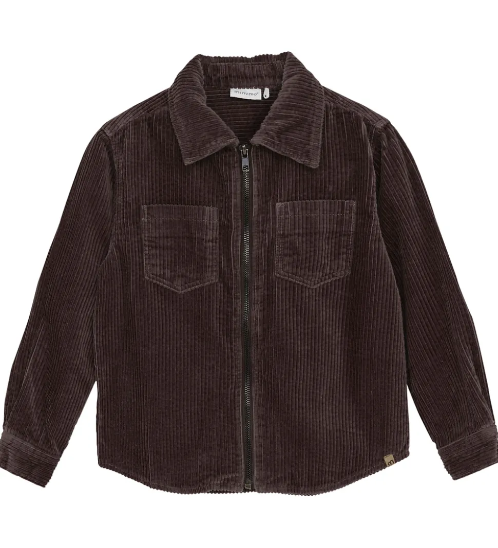 Minymo Skjorte - Cord - Fløjls - Chocolate Chip