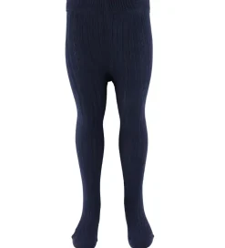 Minymo Strømpebukser - 2-Pak - Solid Rib - Total Eclipse