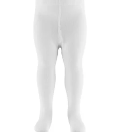 Minymo Strømpebukser m. Blonder - Hvid