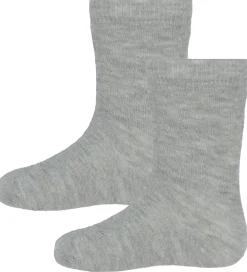 Minymo Strømper - 2-pak - Light Grey Melange