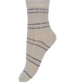 Minymo Strømper - 7-pak- Blue Nights/Beige m. Mønster