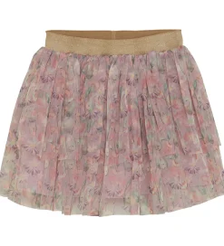 Minymo Tylnederdel - Burnished Lilac m. Blomster