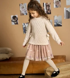 Minymo Tylnederdel - Shadow Gray m. Broderi