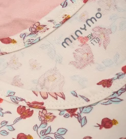 Minymo Undertøj - 2-pak - Sandshell/Rosa m. Blomster