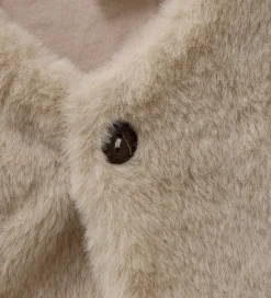 Minymo Vest - Imiteret Pels - Smoke Gray