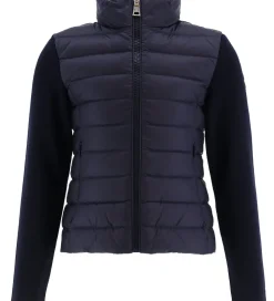 Moncler Cardigan - Uld/Dun - Navy