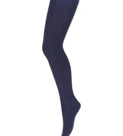 MP Strømpebukser - Bambus/Uld - Rib - Lenox - Navy
