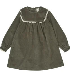 Müsli Kjole - Fløjl - Deep Green