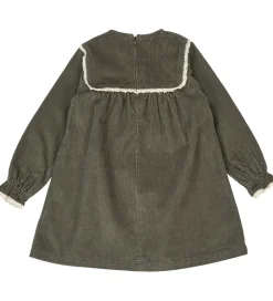 Müsli Kjole - Fløjl - Deep Green