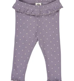 Müsli Leggings - Rib - Dot - Lilac Fog/Oak