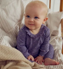 Müsli Leggings - Rib - Dot - Lilac Fog/Oak