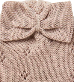 Name It Babyhjelm - Uld - Strik - NbfWrilla - Shadow Gray/Bow