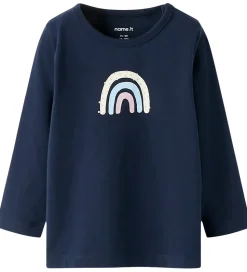 Name It Bluse - NbfVubie - Navy Blazer/Rainbow