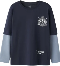 Name it Bluse - NkmVarto - Navy Blazer/Skull