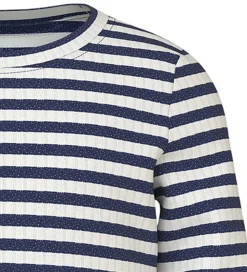 Name It Bluse - NmfVemma - Cloud Dancer/Beacon Blue Stripe