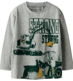 Name it Bluse - NmmSennet - Grey Melange