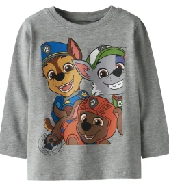Name It Bluse - Paw Patrol - NmmNitin - Grey Melange