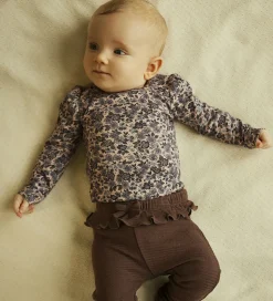 Name It Body l/æ - NbfOalia - Burnished Lilac m. Blomster