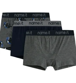 Name it Boxershorts - 3-pak - NkmBoxer - Mørkegråmeleret