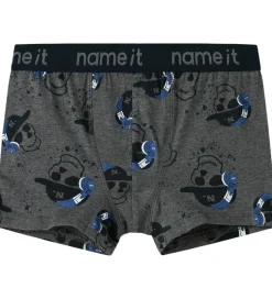 Name it Boxershorts - 3-pak - NkmBoxer - Mørkegråmeleret