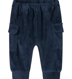 Name It Bukser - Fløjlsvelour - NbmRonny - Navy Blazer