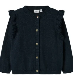 Name It Cardigan - Noos - Strik - NmfAbinne - Blå m. Glitter