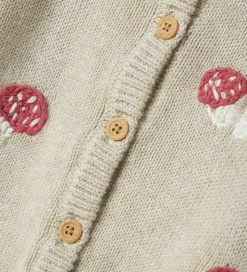 Name It Cardigan - Strik - NbfLinie - Peyote Melange m. Print