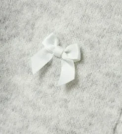 Name It Cardigan - Strik - NkfKarin - Lysegråmeleret/Sløjfer