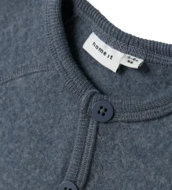 Name It Cardigan - Uld - NbmWmino - Folkstone Gray