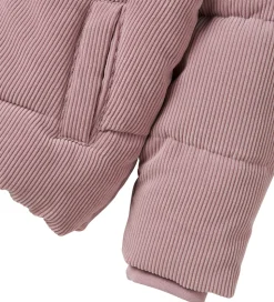 Name It Dynejakke - Fløjl - NkfMelina - Mauve Shadows