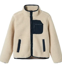 Name It Fleecejakke - NknMattia - Moonbeam/Dark Sapphire