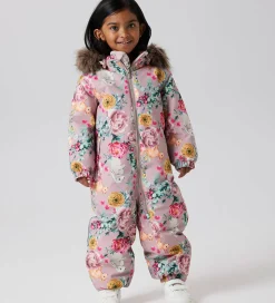 Name It Flyverdragt - Noos - NmfSnow10 - Woodrose/Flower Rabbit