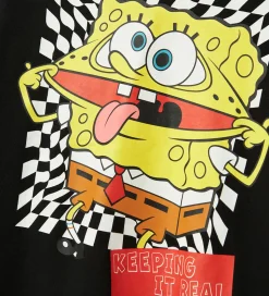 Name It Hættetrøje - NkmJohano - Svampebob - Sort