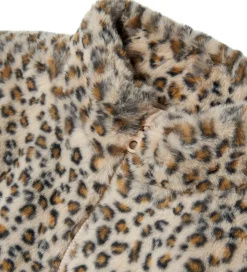 Name It Jakke - Imiteret Pels - NkfMila - Oxford Tan/Leo