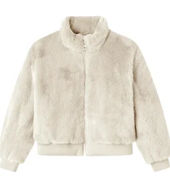 Name It Jakke - Imiteret Pels - NkfMila - Moonbeam