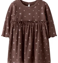 Name It Kjole - Rib - NbfSoho - Peppercorn