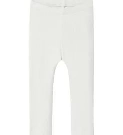 Name It Leggings - Rib - NbnKab - Cloud Dancer