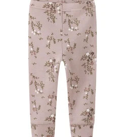 Name It Leggings - Uld - NbfWillow - Shadow Gray/Long Flower