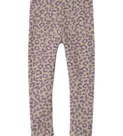 Name It Leggings m. Fleece - NmfDavina - Summer Sand/Leo