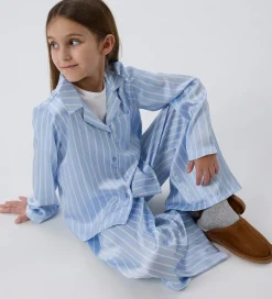 Name It Natskjorte - Satin - NkfRuth - Kentucky Blue