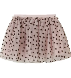 Name It Nederdel - Tyl - NmfNea - Burnished Lilac m. Hjerter