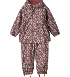 Name It Regntøj m. Seler - NmfDry10 - Fig m. Blomster