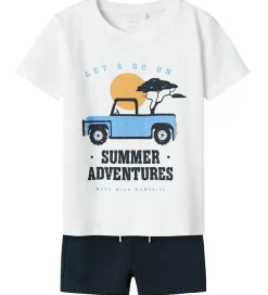 Name It Shortssæt - Shorts/T-shirt - NmmJaspen - Lucent White