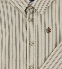 Name It Skjorte - NmmRekid - Island Fossil/Thin Stripe