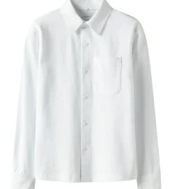 Name It Skjorte - Piqué - NkmRon - Jersey - Bright White